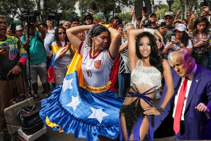 Why are the Venezuelans dancing in the streets while the Democrats are crying in the streets?