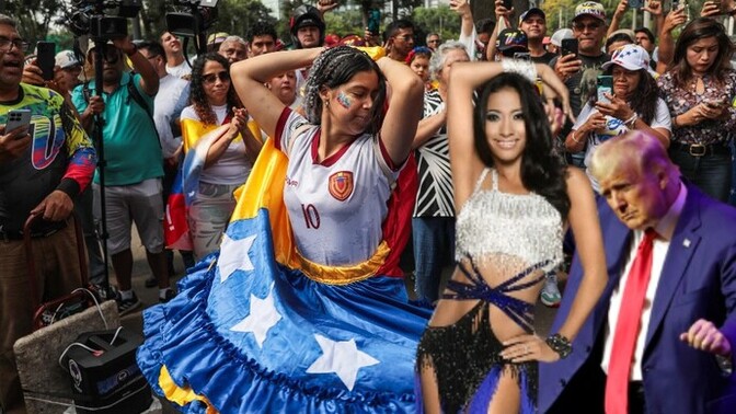 Why are the Venezuelans dancing in the streets while the Democrats are crying in the streets?