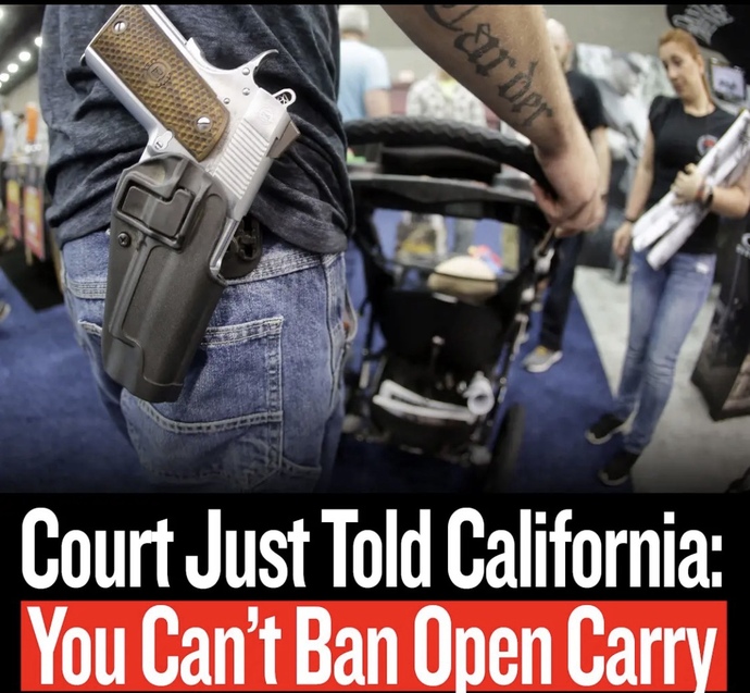 California just got slapped for their unconstitutional firearms laws. What are your thoughts and feelings about that?