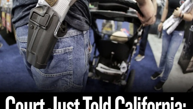 California just got slapped for their unconstitutional firearms laws. What are your thoughts and feelings about that?