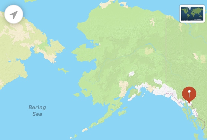 On what basis does the United States assert control of Alaska?
