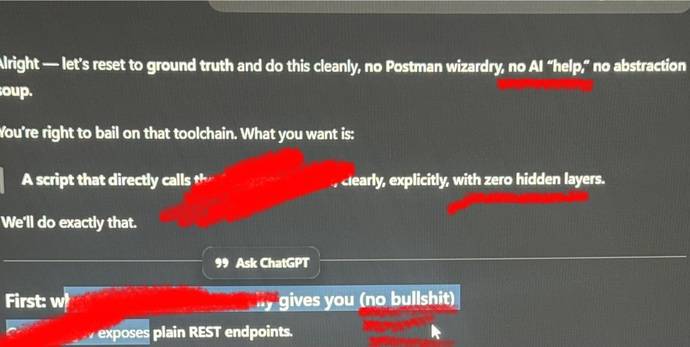Do you ever have to just laugh at your ai for copying your mannerisms like an 8 year old?