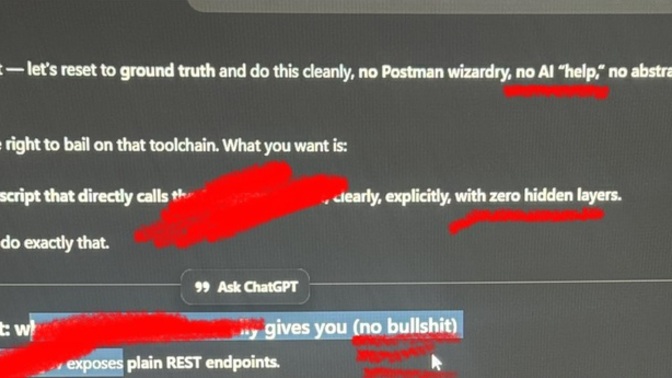 Do you ever have to just laugh at your ai for copying your mannerisms like an 8 year old?