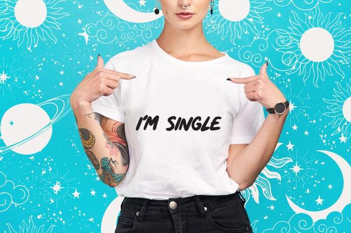 True or false: its a red flag if a woman announces that shes single on social media?