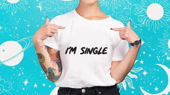 True or false: it's a red flag if a woman announces that she's single on social media?