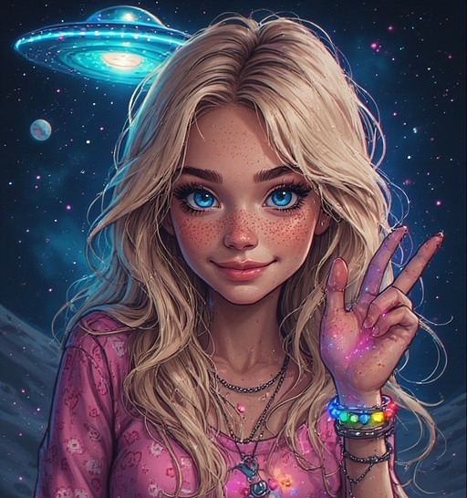 Actual simulation of Random believing in UFOs