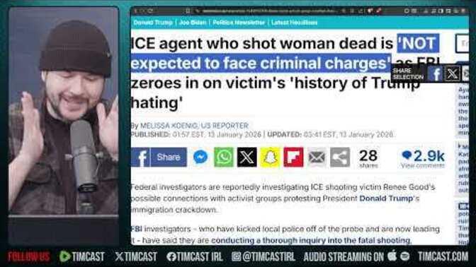 ICE agent Johnathan Ross NOT expected to face criminal charges. Do you consider this to be a good thing or a bad thing?