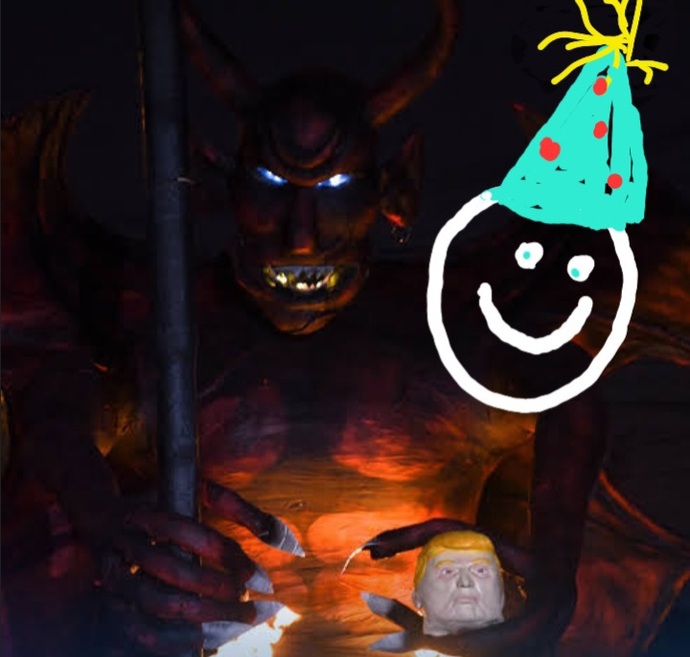When Satan calls Trump home, and he is burried deep in the ground, will you mourn or celebrate?