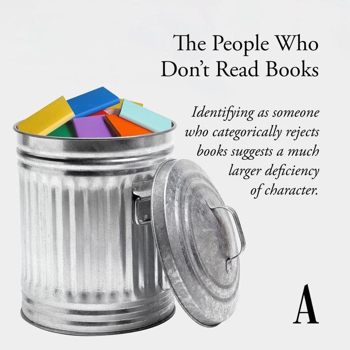 Yea or Nay? Is rejection of book reading a deficiency of character? A LARGE deficiency? Should we disregard any vision from book rejector?