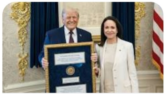 Do you think it was assholish of Trump to take the Venezuelan lady's Nobel Prize?