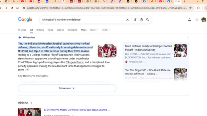 Well who wins College Football Championship Monday night , IU or Miami pansies?