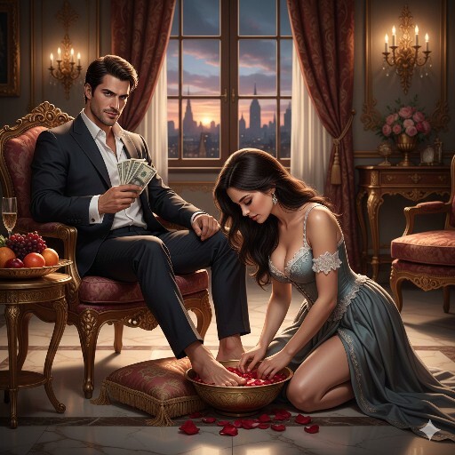 If you had a handsome, rich husband, would you wash his feet?