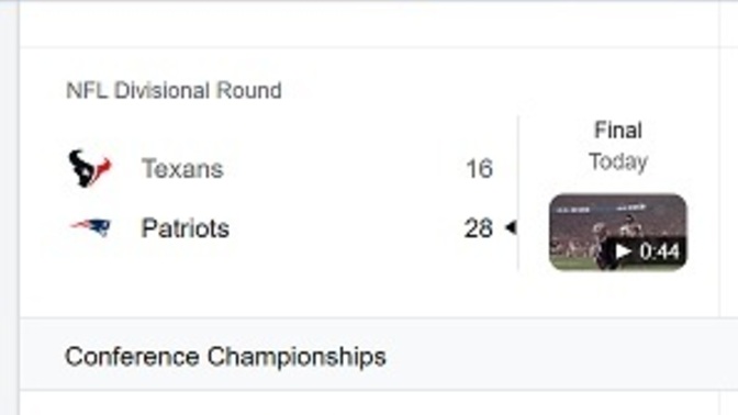 How about those Patriots?