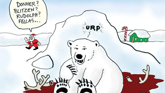 Did you hear that because the Arctic sea ice is melting, Polar bears are prey switching from seals to reideer?