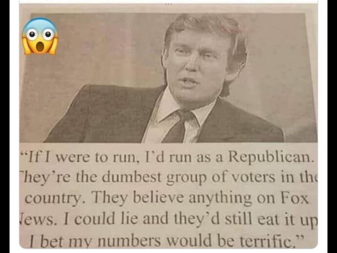 Why do right wingers always fall for it?