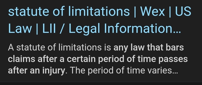 Should historical allegations be barred from court?