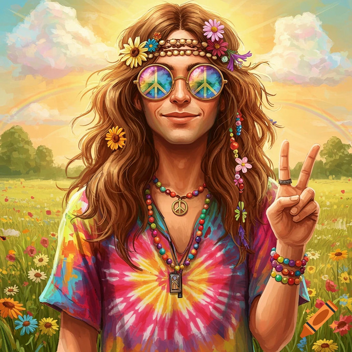 Brandi the 70's hippie girl