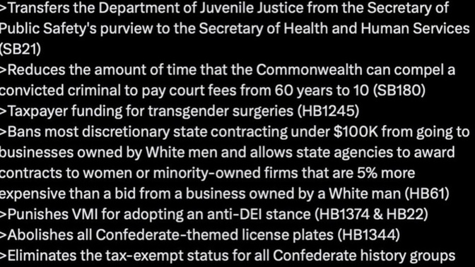 Do you approve or oppose of the things being done in Virginia under Gov. Spanberger?