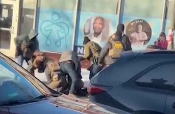 ICE ganging up on and then murdering another child of God.