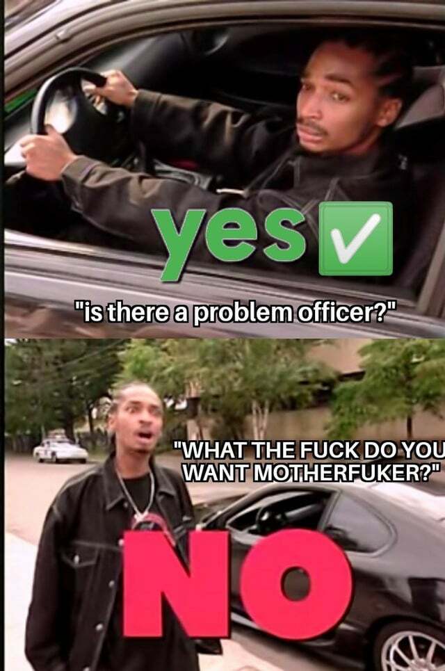How do you think I gone my whole life without getting shot by Police or Federal Agents?