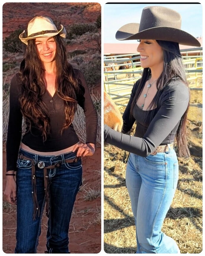 Guys, Which cowgirl outfit is prettier?