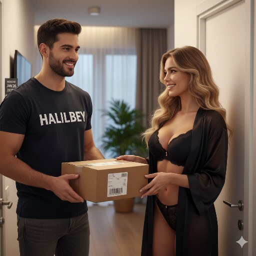 If I were delivering a package to you right now, what outfit would I see you wearing?
