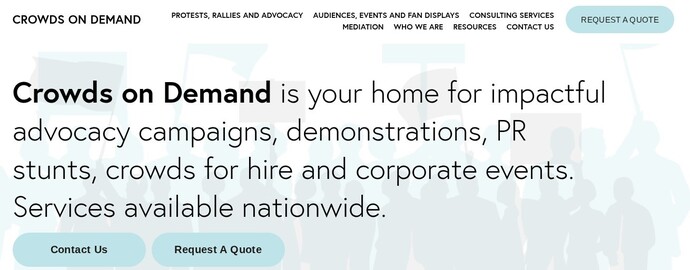 Would you work as a paid protester to make a few bucks as a side hustle?