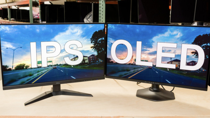 If OLED irritates my eyes in dark mode for viewing bright elements, would it be preferred to stick with IPS for a desktop monitor?