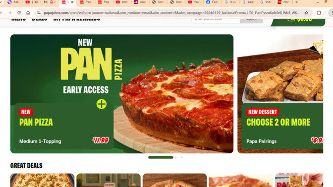 Has anyIs it one tried Papa John's new Pan Pizza?