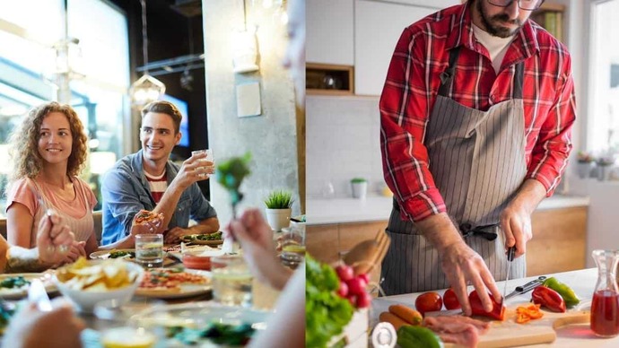 What do you prefer cooking at home or eating out?