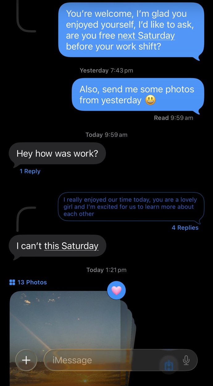 What do you think of this situation after the first date?