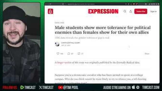 Male students show more tolerance for political enemies than females show for their own allies. Does this surprise you?