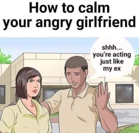 How would men calm down women when they are upset?
