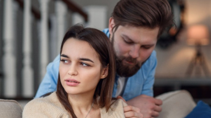 How would men calm down women when they are upset?
