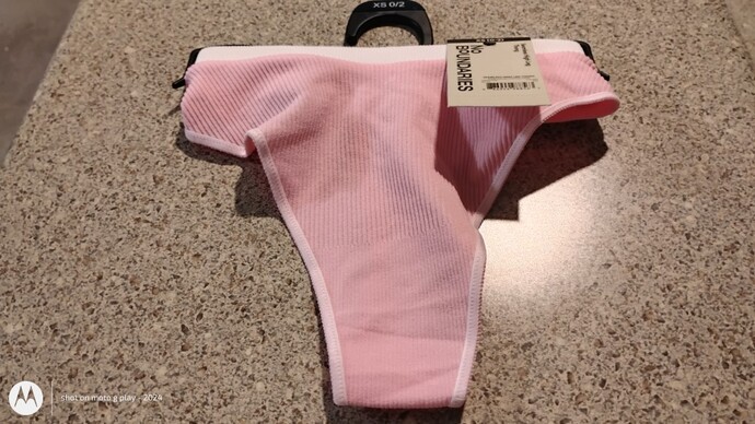 I normally buy Calvin Klein thongs but I found this cute pink and white ribbed thong on the Walmart app for $3.00! Do you think they look cheap?