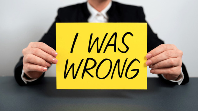 What words would you use to describe a person who has a hard time admitting they were wrong?