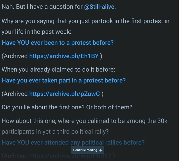 How come Tampon and Frey never participate in the riots?