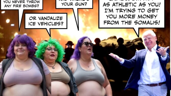 How come Tampon and Frey never participate in the riots?