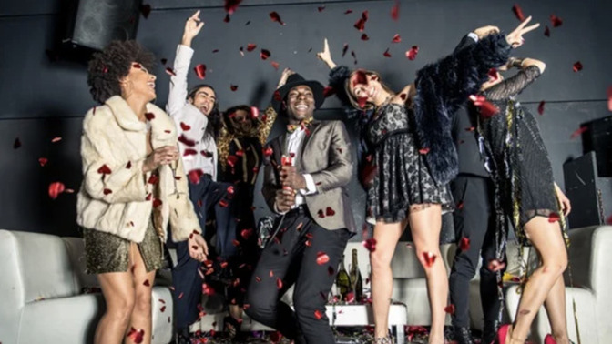 What do you wear to a Valentine’s Day party, with friends?