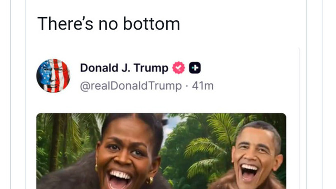 Do stunts like these help the argument that Trump and MAGA don't promote racism?