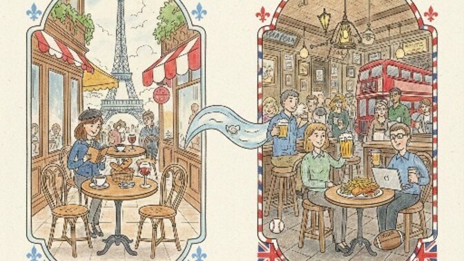 What distinguishes French culture from Anglo-Saxon culture?