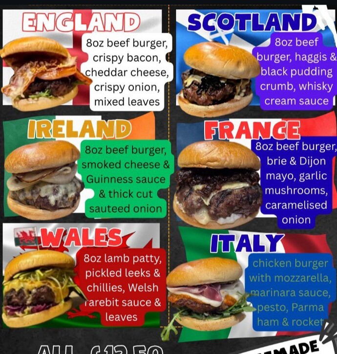 Whats the best 6 nations burger?