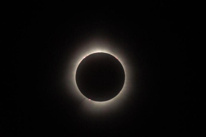 Total solar eclipse. Dennistown, Maine. Monday, 4/8/2024 (2 of 4).