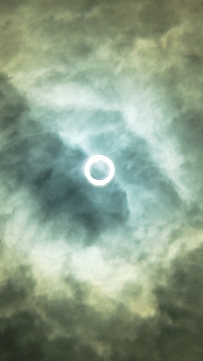 Annular solar eclipse. Odem, Texas. Saturday, 10/14/2023.