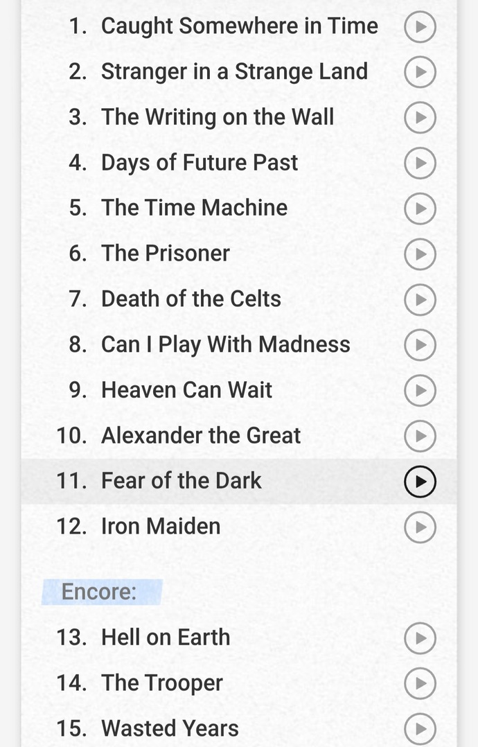 Shitty Iron Maiden set