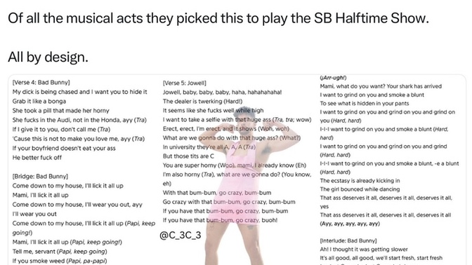 Do you agree or disagree with sickened Super Bowl fans who translated the Spanish lyrics?