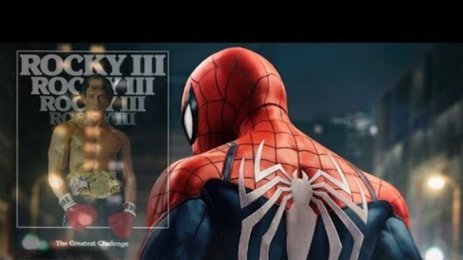 Anyone here a fan of the rocky movies. Get this reference in marvel Spider-Man?