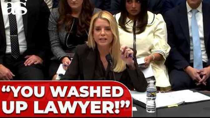 What do you think about Pam Bondi's meltdown at the Congressional hearing yesterday?
