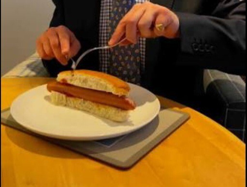 When eating a hotdog which end do you start at?