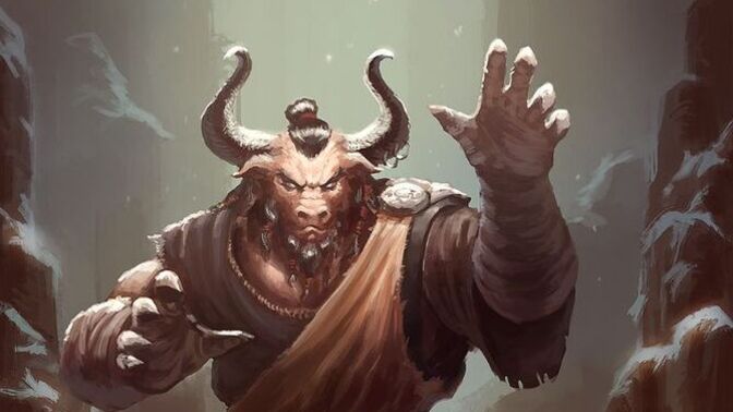 Does a Minotaur who stops being a beast and becomes a monk sound interesting to you?
